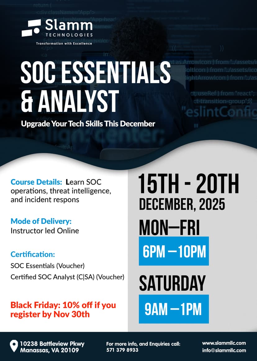 SOC Essentials Flyer